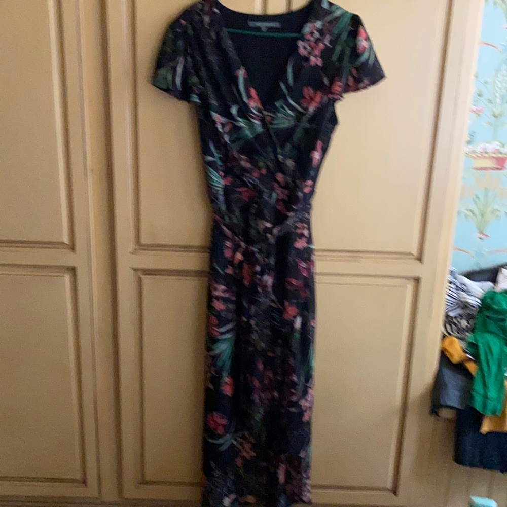 Stunning print sheer style dress